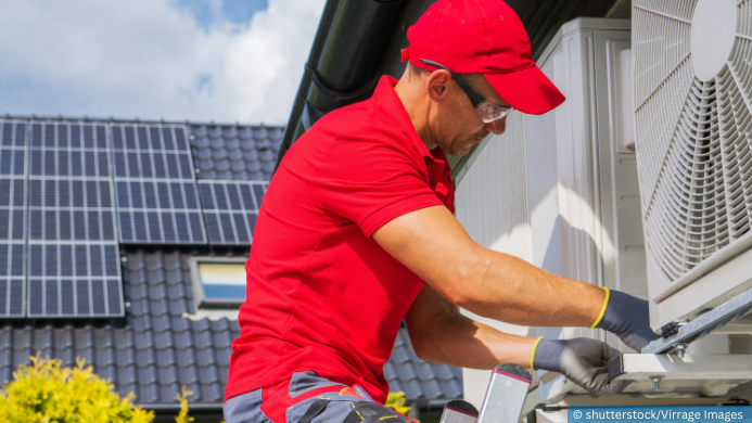 Photovoltaik und Wärmepumpe KEK Karlsruhe