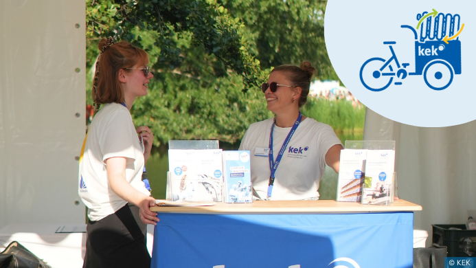 kek on tour, Karlsruhe, Infostand